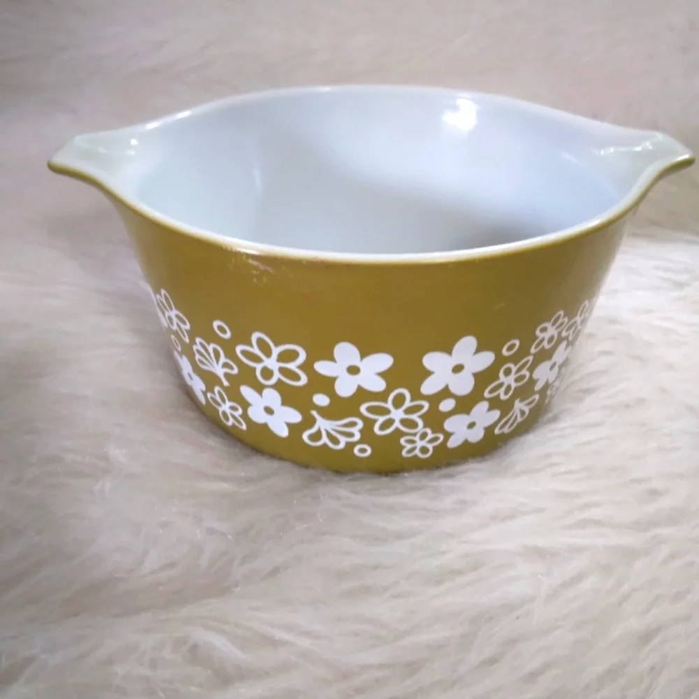 PYREX 473B Spring Blossom Crazy Dasiy 1L Casserole Dish &Lid